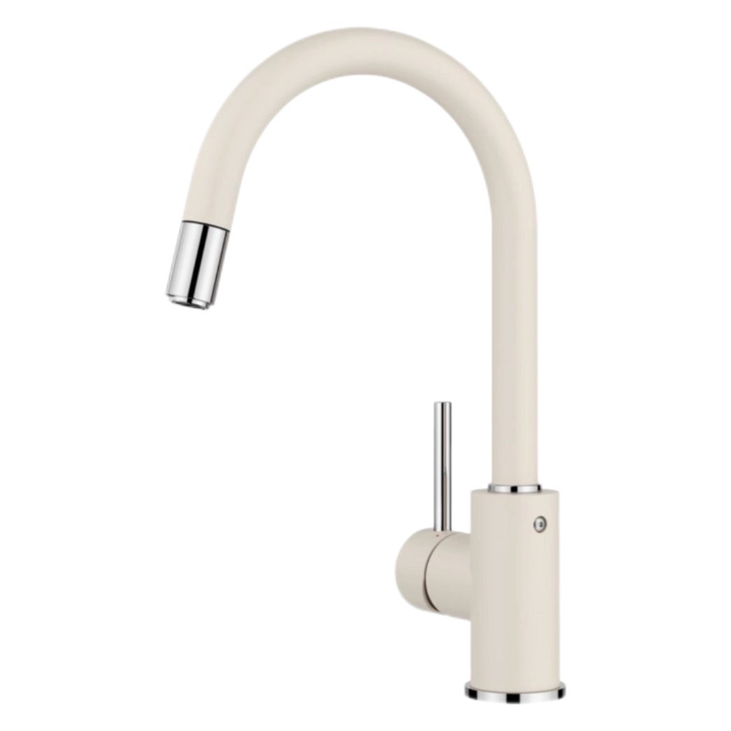 Minimalist Gooseneck Hot and Cold Kitchen Pull-Out Faucet